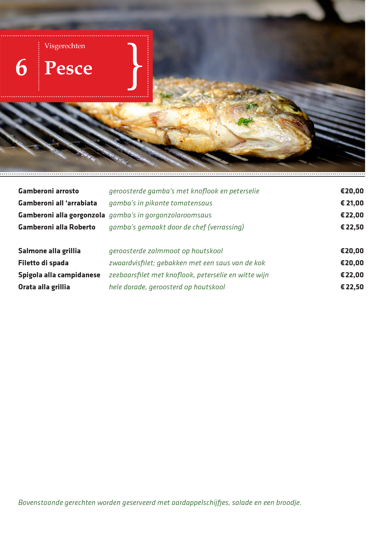 Menukaart Piccola Roma, Beilen Eet.nu