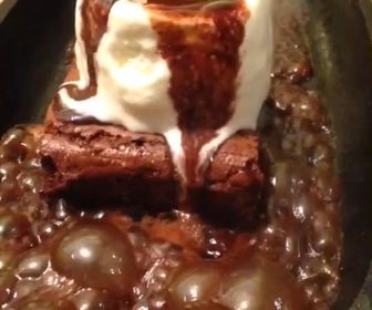 Sizzling brownie with iceream preview